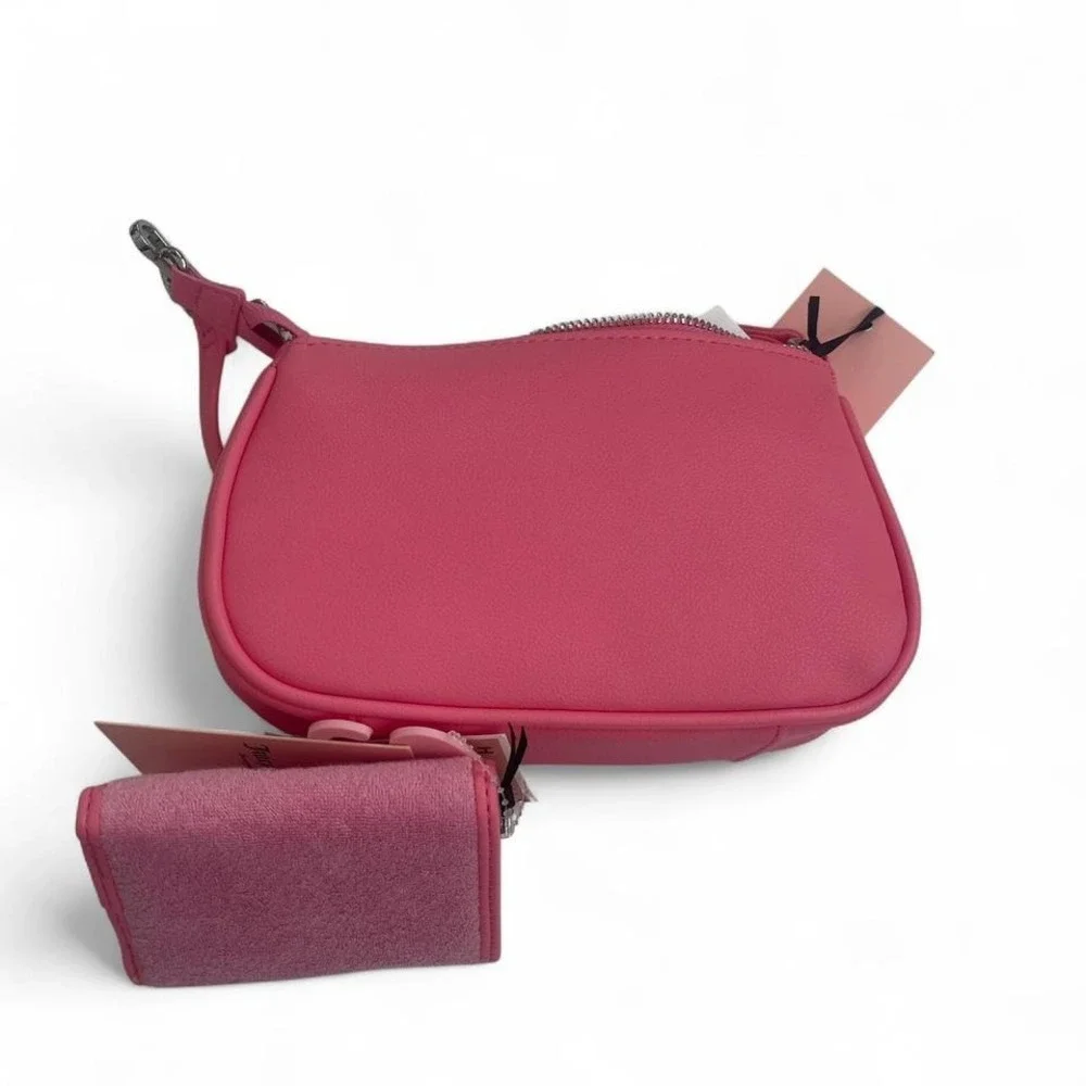 Juicy Couture Cherry Blossom Pink‎ Terry Cloth Wristlet and Trifold Wallet Set